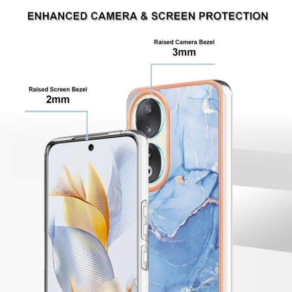 IMD MARBLE Ochranný kryt Honor 90 5G BLUE