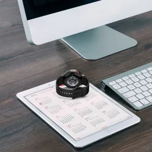 SILICONE Remienok pre Samsung Galaxy Watch6 Classic (47mm / 43mm) a Watch6 (44mm / 40mm) čierny