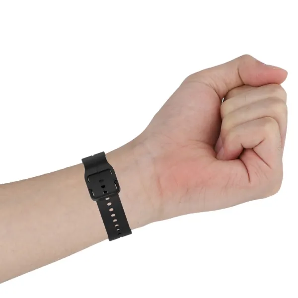 SILICONE Remienok pre Samsung Galaxy Watch6 Classic (47mm / 43mm) a Watch6 (44mm / 40mm) čierny