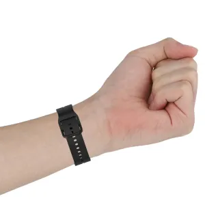 SILICONE Remienok pre Samsung Galaxy Watch6 Classic (47mm / 43mm) a Watch6 (44mm / 40mm) čierny