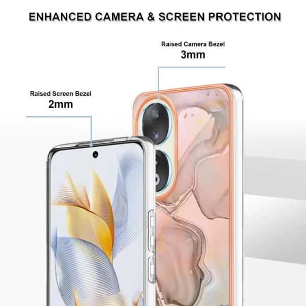 IMD MARBLE Ochranný kryt Honor 90 5G ROSE GOLD