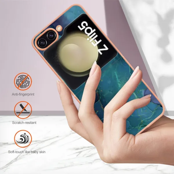 IMD MARBLE Ochranný kryt Samsung Galaxy Z Flip5 5G GREEN