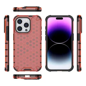 HONEYCOMB Ochranný kryt Apple iPhone 15 Pro Max červený