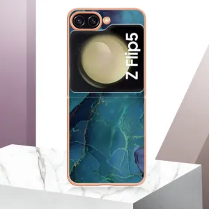 IMD MARBLE Ochranný kryt Samsung Galaxy Z Flip5 5G GREEN