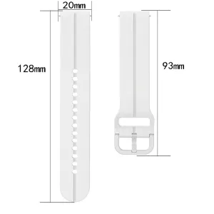 SILICONE Remienok pre Samsung Galaxy Watch6 Classic (47mm / 43mm) a Watch6 (44mm / 40mm) čierny