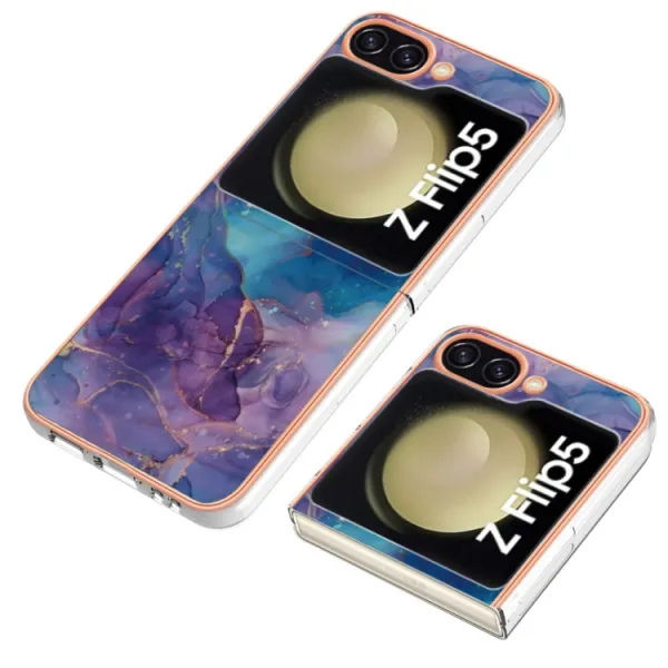IMD MARBLE Ochranný kryt Samsung Galaxy Z Flip5 5G PURPLE