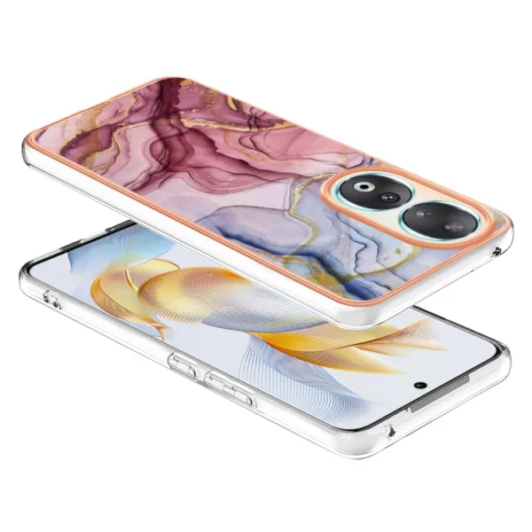 IMD MARBLE Ochranný kryt Honor 90 5G ROSE RED