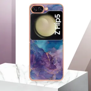 IMD MARBLE Ochranný kryt Samsung Galaxy Z Flip5 5G PURPLE