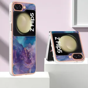 IMD MARBLE Ochranný kryt Samsung Galaxy Z Flip5 5G PURPLE
