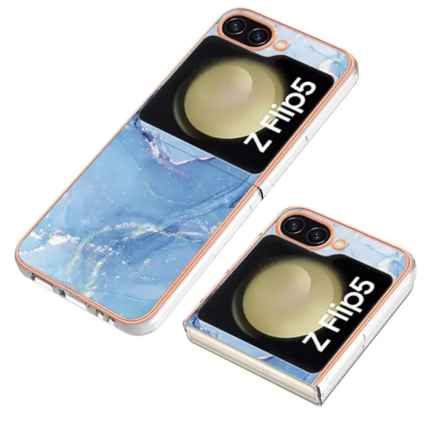 IMD MARBLE Ochranný kryt Samsung Galaxy Z Flip5 5G BLUE