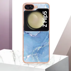 IMD MARBLE Ochranný kryt Samsung Galaxy Z Flip5 5G BLUE