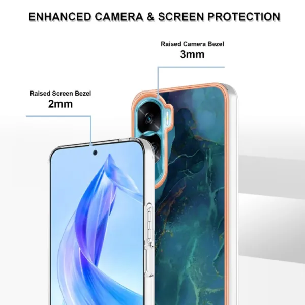 IMD MARBLE Ochranný kryt Honor 90 Lite 5G GREEN