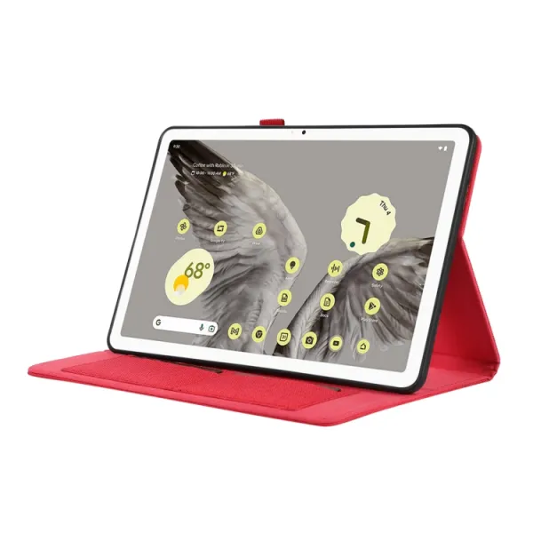 FABRIC Zaklápací obal pre Google Pixel Tablet červený