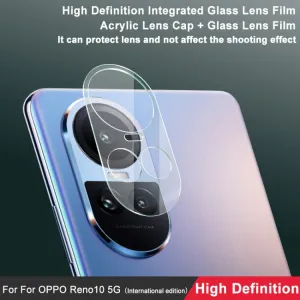 IMAK FULL COVER TRANSPARENT Sklo pre fotoaparát Oppo Reno10 5G / Reno 10 Pro 5G