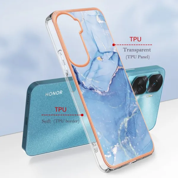IMD MARBLE Ochranný kryt Honor 90 Lite 5G BLUE