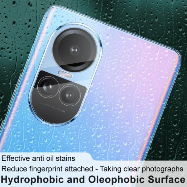 IMAK FULL COVER TRANSPARENT Sklo pre fotoaparát Oppo Reno10 5G / Reno 10 Pro 5G