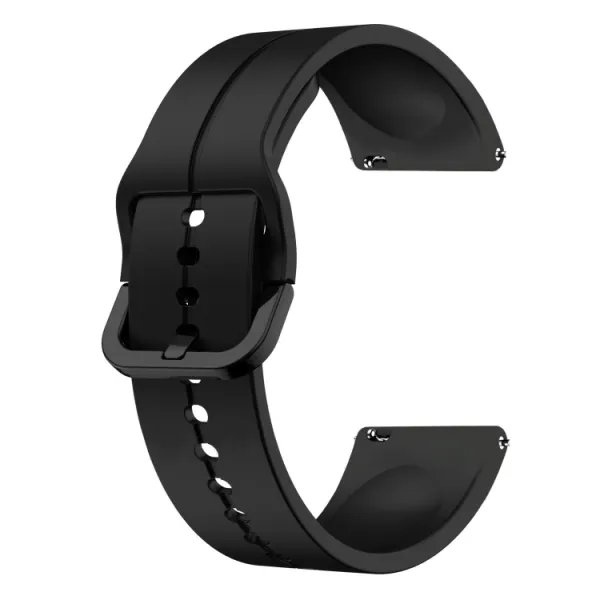 SILICONE Remienok pre Samsung Galaxy Watch6 Classic (47mm / 43mm) a Watch6 (44mm / 40mm) čierny