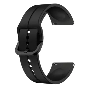 SILICONE Remienok pre Samsung Galaxy Watch6 Classic (47mm / 43mm) a Watch6 (44mm / 40mm) čierny