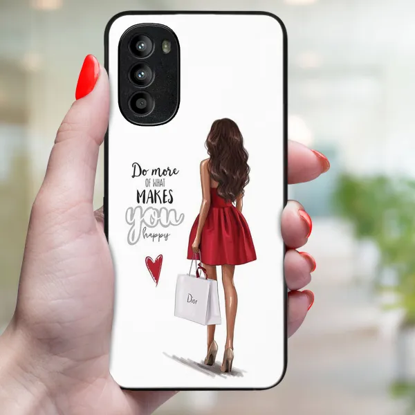 MY ART Ochranný obal Motorola Moto G52 RED DRESS (137)