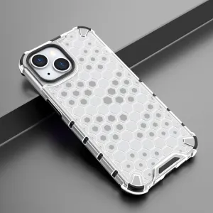 HONEYCOMB Ochranný kryt Apple iPhone 15 biely