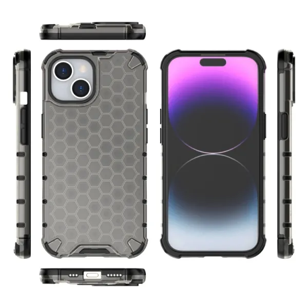 HONEYCOMB Ochranný kryt Apple iPhone 15 čierny