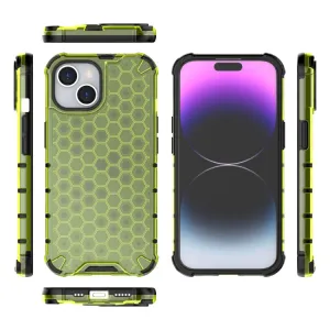 HONEYCOMB Ochranný kryt Apple iPhone 15 zelený