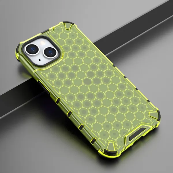 HONEYCOMB Ochranný kryt Apple iPhone 15 zelený