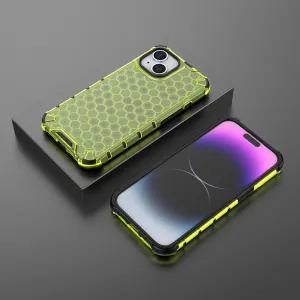 HONEYCOMB Ochranný kryt Apple iPhone 15 zelený