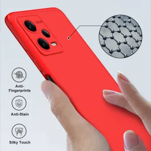 360° Ochranný kryt Xiaomi Redmi Note 12 5G červený