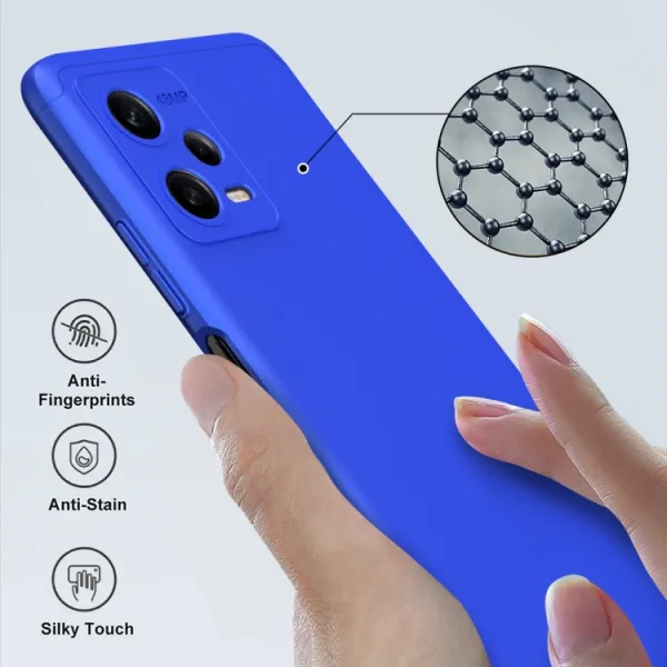 360° Ochranný kryt Xiaomi Redmi Note 12 5G modrý
