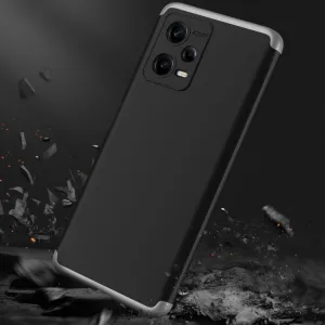 360° Ochranný kryt Xiaomi Redmi Note 12 5G čierny-strieborný