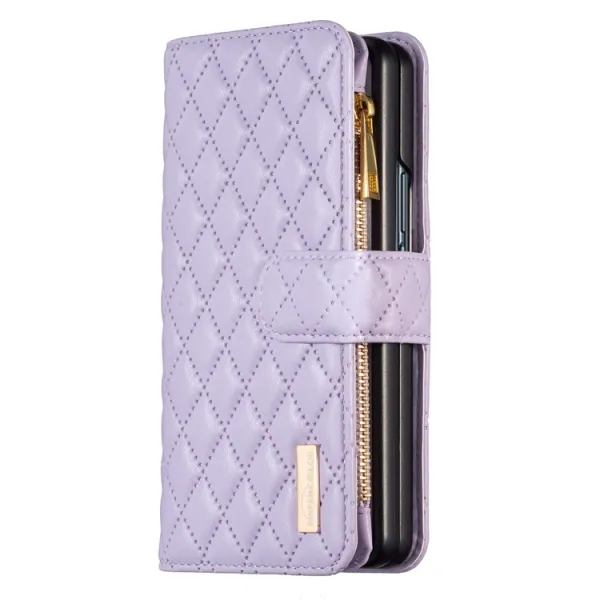 LATTICE PLUS Peňaženkové puzdro pre Samsung Galaxy Z Fold5 5G fialové