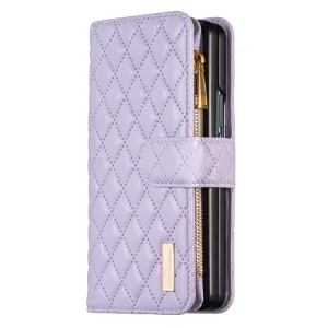 LATTICE PLUS Peňaženkové puzdro pre Samsung Galaxy Z Fold5 5G fialové
