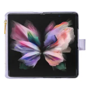 LATTICE PLUS Peňaženkové puzdro pre Samsung Galaxy Z Fold5 5G fialové