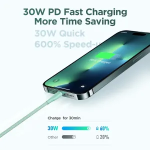 JOYROOM SA34-CL3 30W Kábel USB Typ-C / Lightning 1 meter biely