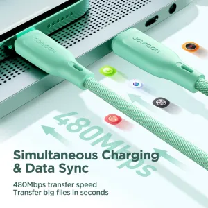 JOYROOM SA34-CC3 60W Kábel USB Typ-C / USB Typ-C 1 meter biely