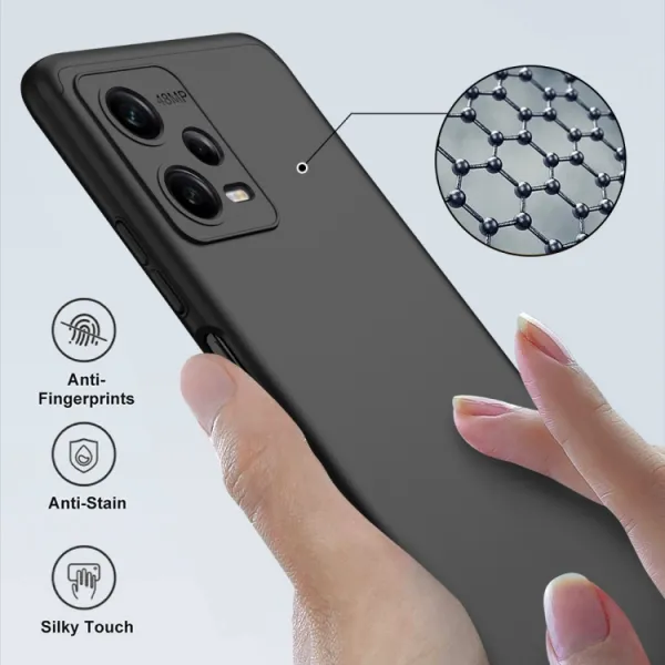 360° Ochranný kryt Xiaomi Redmi Note 12 5G čierny