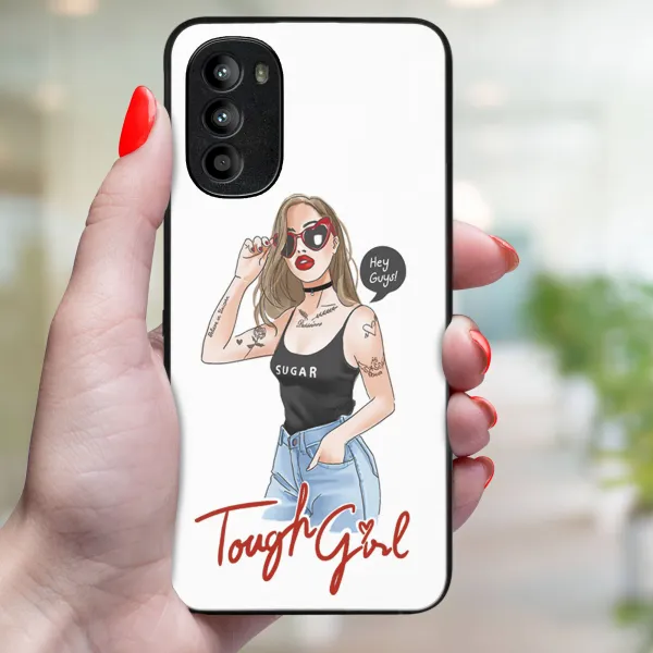 MY ART Ochranný obal Motorola Moto G52 TOUGH GIRL (131)