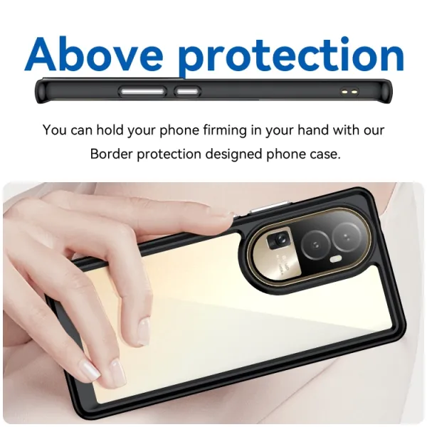 CRYSTAL Ochranný kryt pre Oppo Reno10 5G / Oppo Reno10 Pro 5G čierny