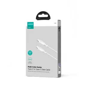 JOYROOM SA34-CC3 60W Kábel USB Typ-C / USB Typ-C 1 meter biely