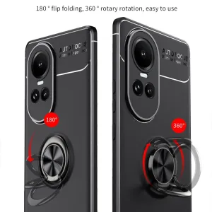 HOLDER Silikónový kryt s držiakom Oppo Reno10 5G / Reno 10 Pro 5G čierny