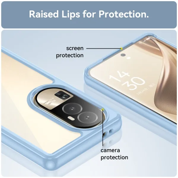CRYSTAL Ochranný kryt pre Oppo Reno10 5G / Oppo Reno10 Pro 5G modrý