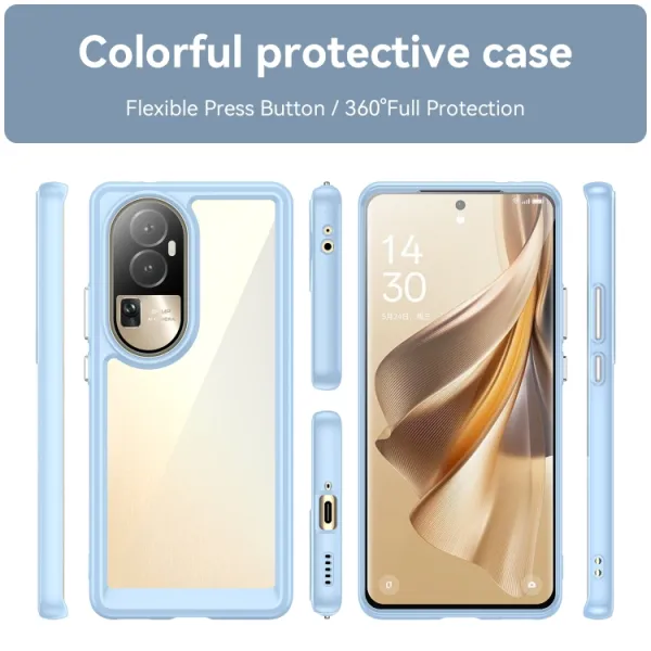 CRYSTAL Ochranný kryt pre Oppo Reno10 5G / Oppo Reno10 Pro 5G modrý