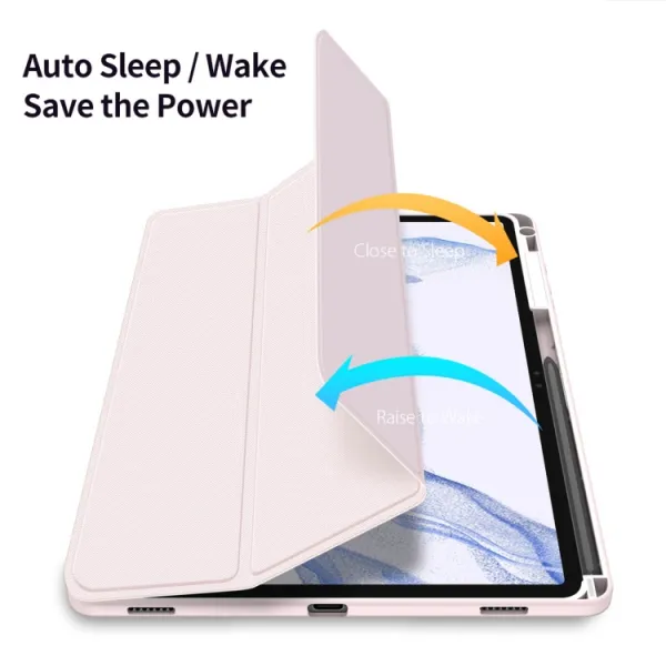 DUX TOBY Flipové puzdro Samsung Galaxy Tab S9+ ružové