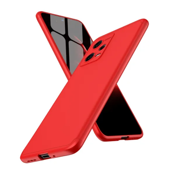 360° Ochranný kryt Xiaomi Redmi Note 12 5G červený