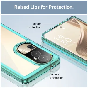 CRYSTAL Ochranný kryt pre Oppo Reno10 5G / Oppo Reno10 Pro 5G tyrkysový