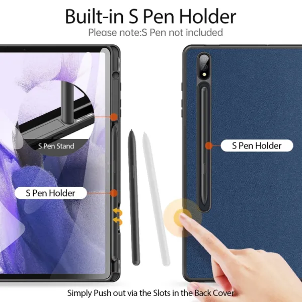 DUX DOMO Zaklápacie puzdro Samsung Galaxy Tab S9+ modré