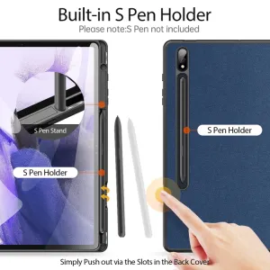 DUX DOMO Zaklápacie puzdro Samsung Galaxy Tab S9+ modré