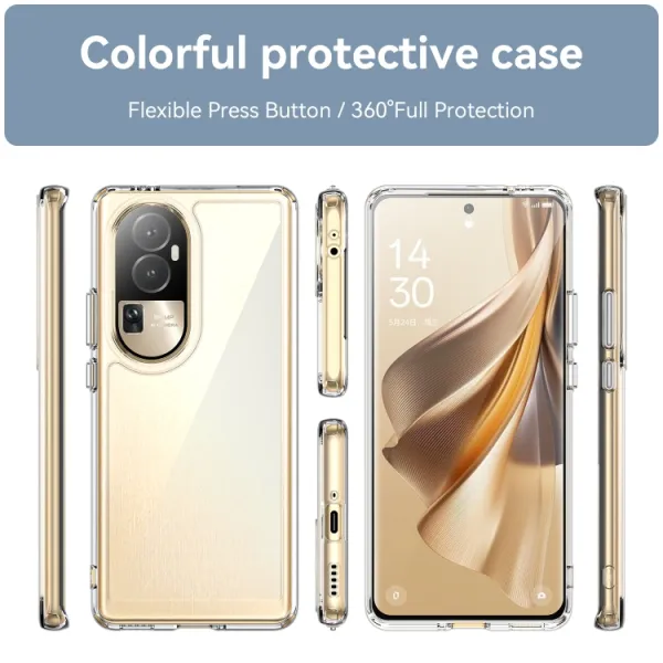 CRYSTAL Ochranný kryt pre Oppo Reno10 5G / Oppo Reno10 Pro 5G priehľadný