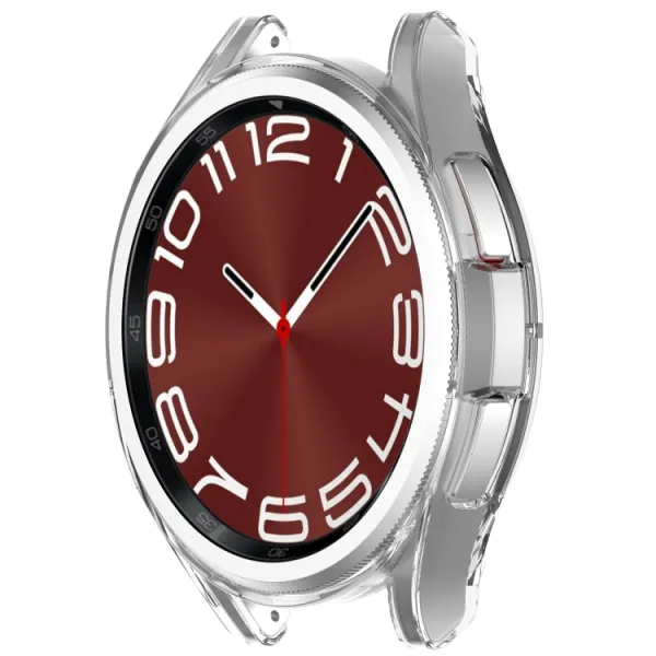 TPU HALF COVER Obal pre Samsung Galaxy Watch6 Classic 43mm priehľadný